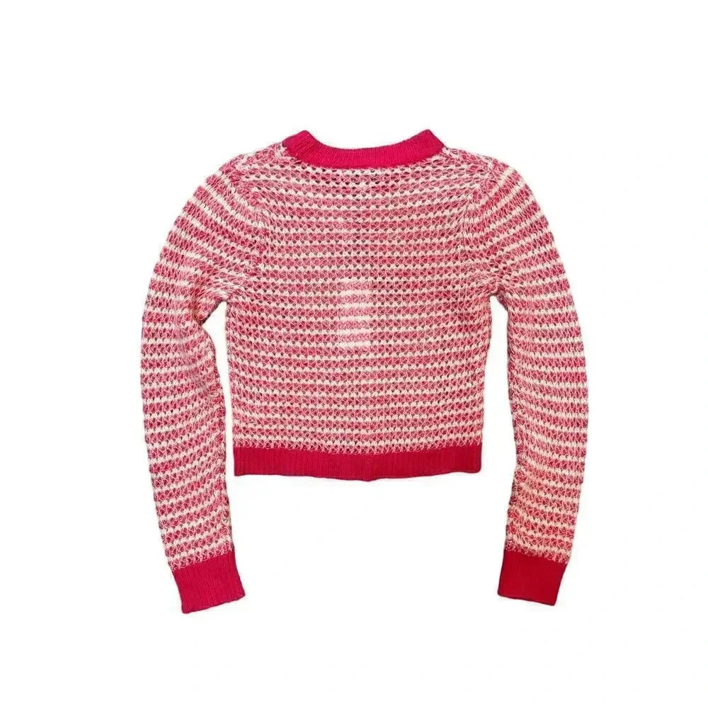 Wayf pink and white striped knit sweater - Picture 4 of 6